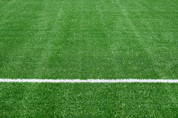 Green football field