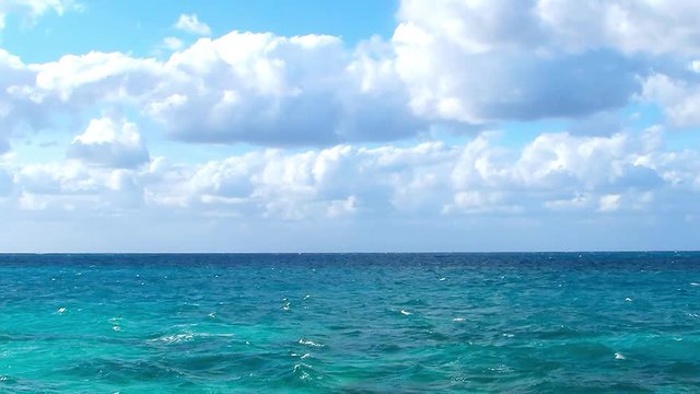 View of the Atlantic ocean from Nassau, Bahamas.