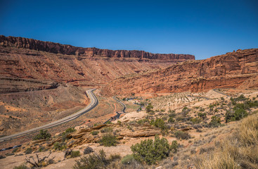 Fototapeta premium Desert Moab, Utah. Aerial view
