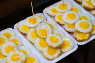 Fresh Fried Quail Eggs