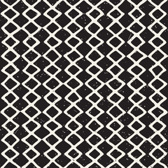 Seamless pattern hand drawn brush strokes. Ink doodle grunge illustration. Geometric monochrome vector pattern.