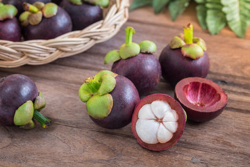 Mangosteen, tropical fruit
