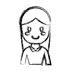 cartoon woman icon