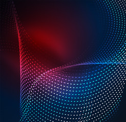 Vector wave particles background