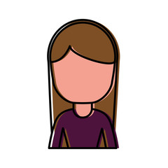 Fototapeta premium avatar woman icon