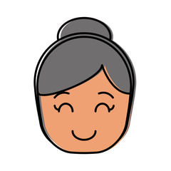 cartoon woman icon