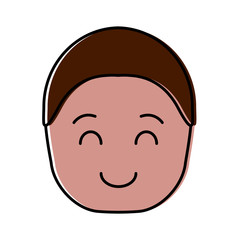 cartoon man  icon over white background colorful design vector illustration