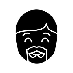 man with beard icon