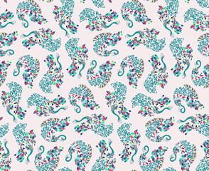 Colorful Peacock Pattern