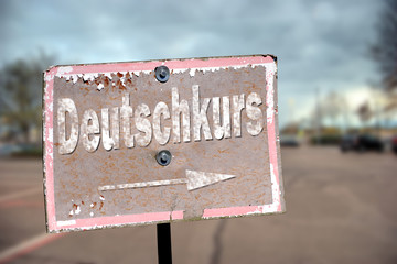 Schild 203 - Deutschkurs