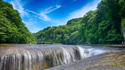 Fototapeta premium Fukiware No Taki Fall in summer, Numata, Gunma, Japan