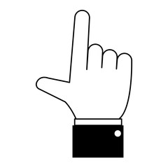 hand pointing with index finger icon image