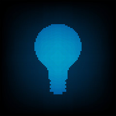 Vector technology digital light bulb.