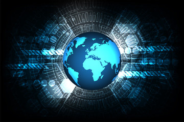 Vector abstract background technology innovation of the future world.
