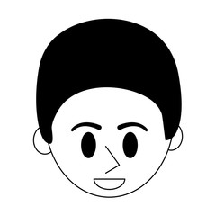 happy man cartoon icon image