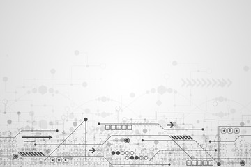 Vector abstract background technology circuit design.