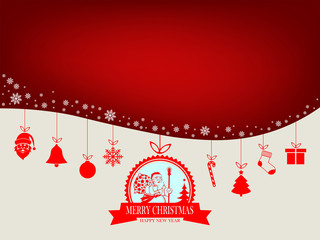 design with silhouette of Santa Claus