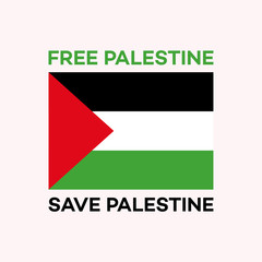 Free Palestine wallpaper, flyer, banner vector illustration