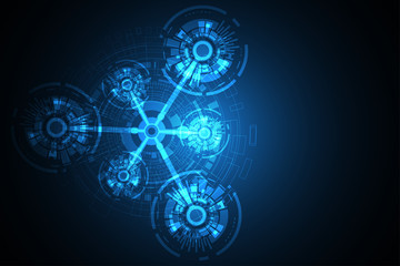 Vector abstract background technology concept.