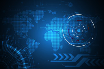 Obraz premium Vector abstract background technology concept.