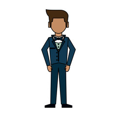 man in suit icon image