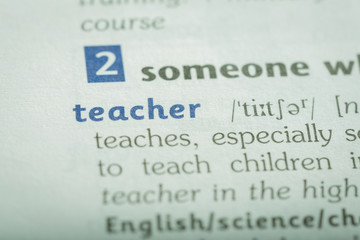 Obraz premium Dictionary definition of word