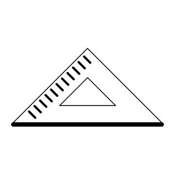 triangle ruler icon image