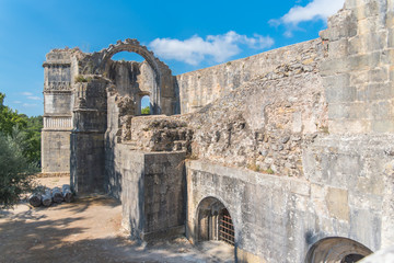 Tomar in Portugal, Convent of Christ, roman monastery
