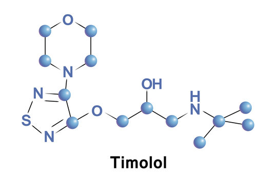 Timolol is a medication used either by mouth or as eye drops. It is used to treat increased pressure inside the eye such as in ocular hypertension and glaucoma.