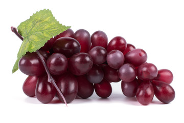 Grapes on a white
