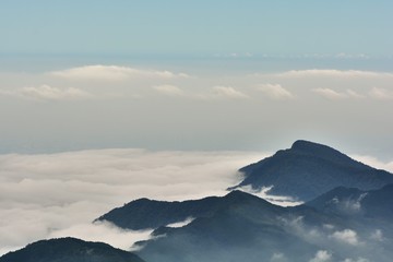 Mountains and clouds Mountains and clouds in the Hsinchu,Taiwan.(Altitude:2400M)