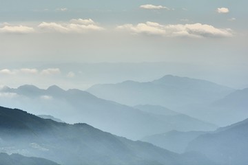 Mountains and clouds Mountains and clouds in the Hsinchu,Taiwan.(Altitude:2400M)