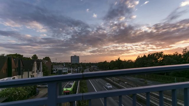 4K Zeitraffer A40 Ruhrgebiet