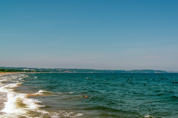 Sopot, near Gdnask and Gdynia, in Baltic Sea ,famous town and Coastal City in northern Poland,...