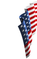 Obraz premium American Flag 3d illustration