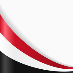 Yemeni flag background. Vector illustration.