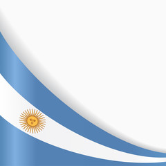 Argentinean flag background. Vector illustration.