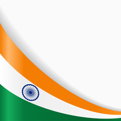 Indian flag background. Vector illustration.