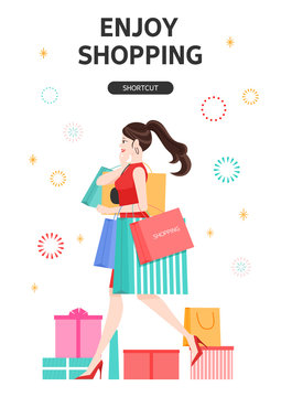 Shopping illustration