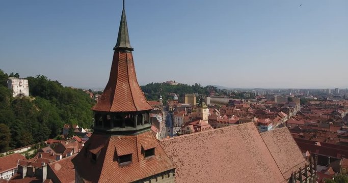 The Black Church in Brasov Transylvania Romania also known as Kronstadt or Brasso