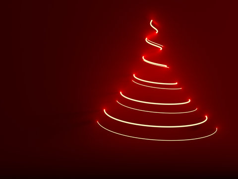 Christmas Tree 3d illustration