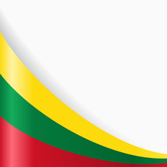 Lithuanian flag background. Vector illustration.