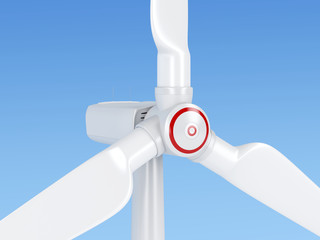 Close-up of wind turbine