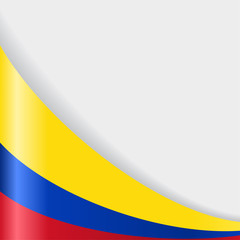 Colombian flag background. Vector illustration.