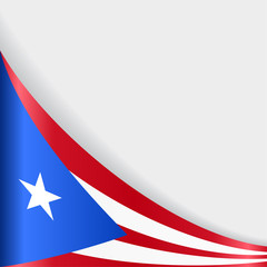 Puerto Rican flag background. Vector illustration.