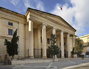 Supreme Court Building in Valletta. Malta