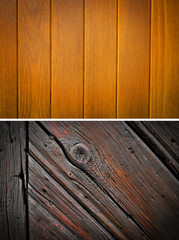 Wood texture. Lining boards wall. set. Wooden background. pattern. Showing growth rings