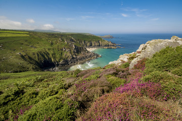 Pendour cove from Zennor cliffs Cornwall