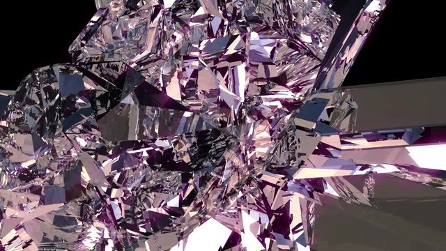 Rotation crystal 04 Pink - looped animation
