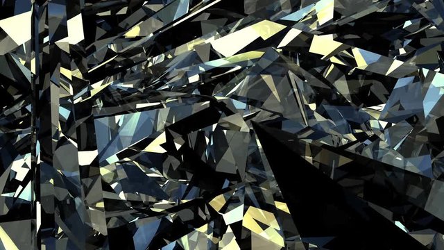 Inside crystal object Blue